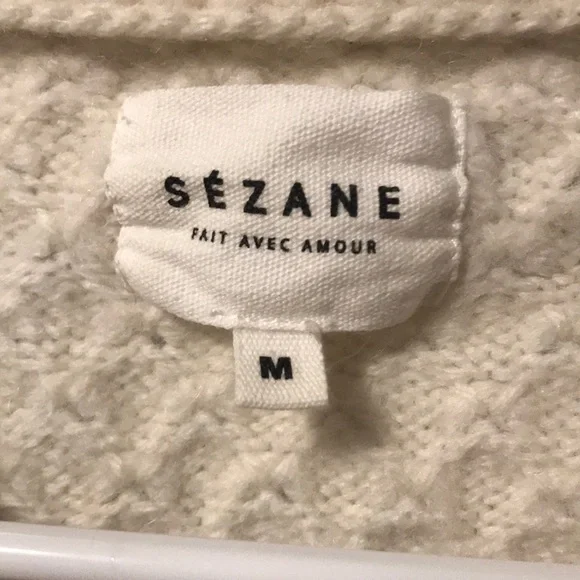 Sezane Cable Gauge Sweater - Picture 2 of 6
